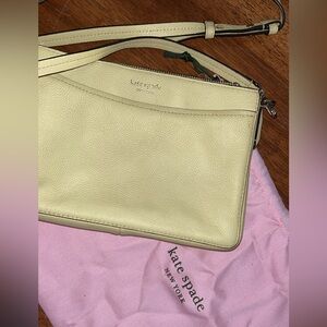 Kate Spade Light Yellow/ Green Crossbody Bag